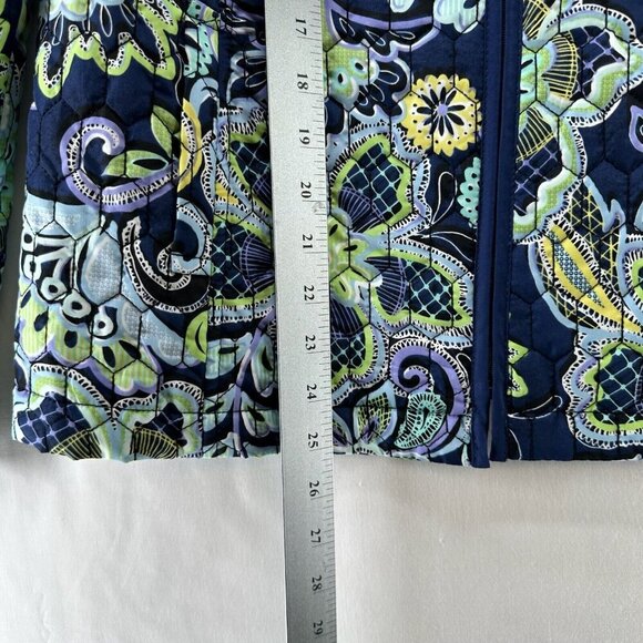 Requirements Jacket Womens Sz M Quilted Fully Lined Full Zip Floral Multicolor - Picture 10 of 11